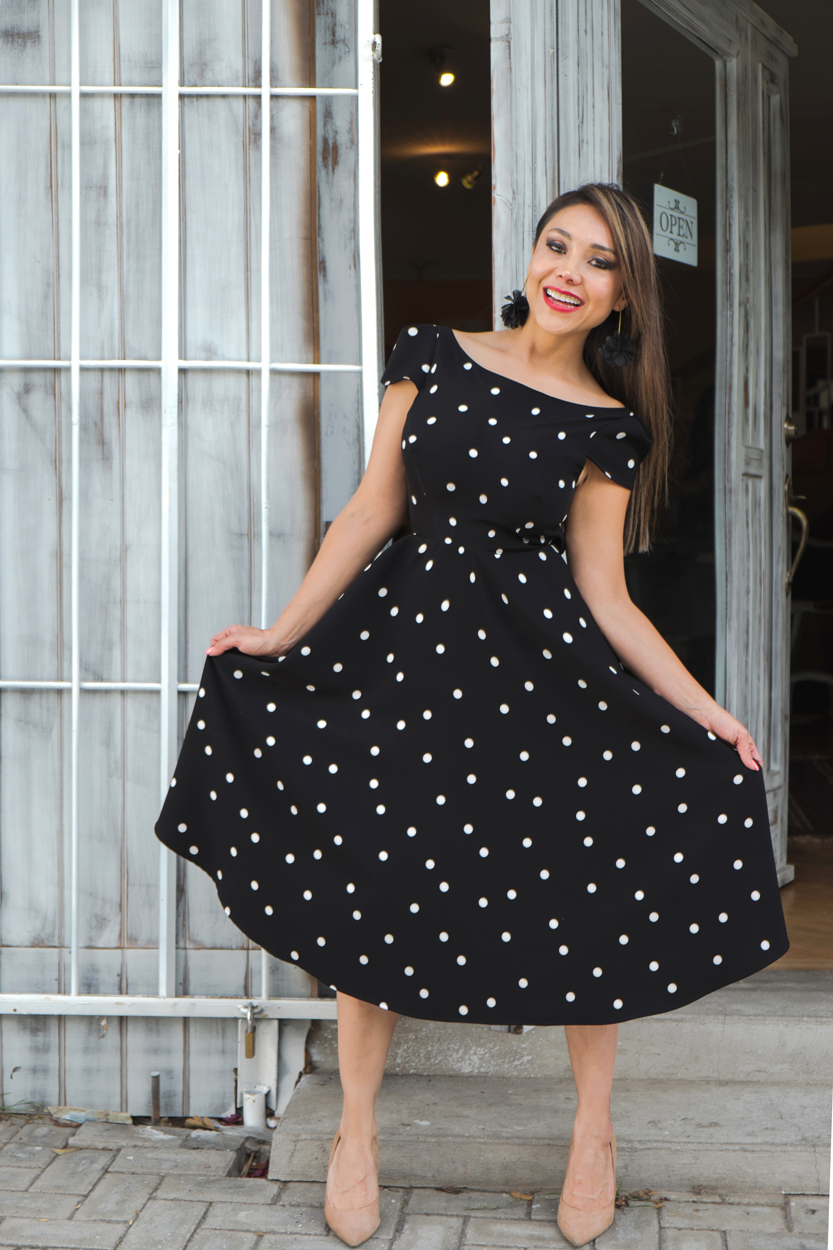 Polka dots, vestido de lunares – aliqora moda