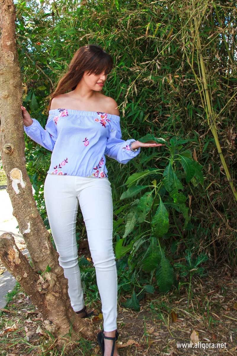 blusa con apliques