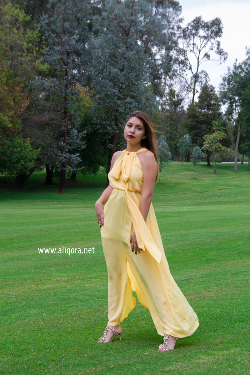 vestido may amarillo